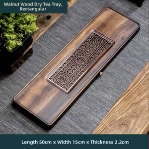 Solid Bamboo Water Storage Drainage Tea Tray