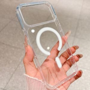 Ốp Điện Thoại Trong Suốt Magsafe Hỗ Trợ Sạc Từ Tính Cho iPhone 17/16/15/14/13/12/Mini/XS/11/17 Pro Max/8/XR - Chống Sốc Chống Xước Tương Thích Sạc Không Dây