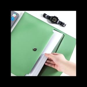 Túi Đựng Hồ Sơ Bằng Da A4 1 Ngăn Chống Thấm Nước Dùng Cho Văn Phòng Lưu Trữ Dữ Liệu Có Nút Đóng Dày Dặn Có Thể Tùy Chỉnh Kèm Ngăn Đựng Đồ
