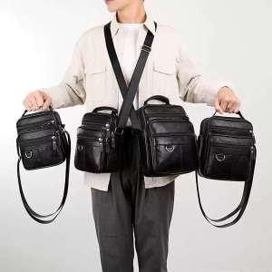 Túi Đeo Vai Đơn Kangaroo Louis Bag Thời Trang Bằng Da Bò Thật Túi Đeo Chéo Nam Túi Đeo Vai Đơn Túi Xách Túi Đeo Vai Mềm