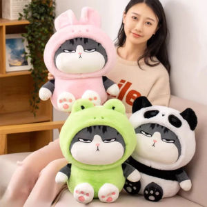 23/40CM My Emperor Cat Cartoon Plush Pillow Doll Transformed Into Cute Animals Plushed Cushion Toys Panda Pillow Gifts