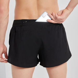 (XS-3XL)Naked Feeling Racing Running Shorts with Lining for Marathon Trail Gym Fitness Short Pants Men Quick Dry Sport Shorts BB321