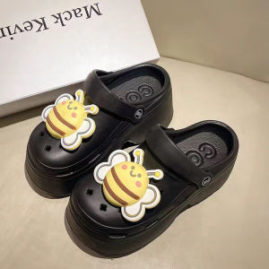 EVA Anti-Odor Hole Hole Sandals Womens Outdoor Wear 2025 New Anti-Slip Thick Bottom Beach Sandals Ladies Summer Slip-On