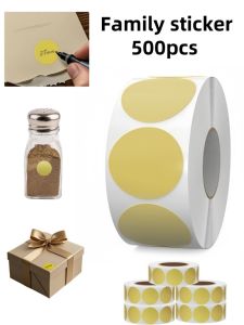 500 stickers/roll Color marking stickers Round self-adhesive DIY graffiti envelope seal stickers