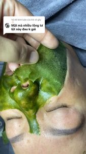 [CHÍNH HÃNG] - 3 BỘT Lột mụn trà xanh collagen VIBeautyhộp 50g lột sạch mụn đầu đen mụn cám sợi bả nhờn.