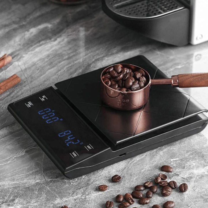 Specool® Coffee Scale Kitchen Scales Electronic Scale with Timer 3kg/0