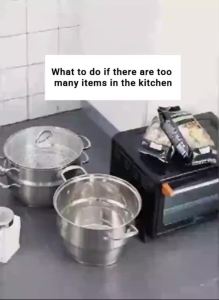 Tase Good 2/3 Tier Kitchen Microwave Oven Rack: A Multifunctional Steel Organizer