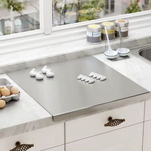 L-Shaped Folding Chopping Board Stainless Steel Double-sided Chopping Board Kitchen Household Fruit Cutting and Kneading panel