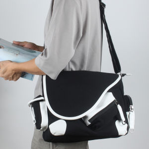 M/Aimuge Shoulder Bag Messenger Bag Mens Messenger Bag Backpack Casual College Student Middle School Student Schoolbag Canvas Bag