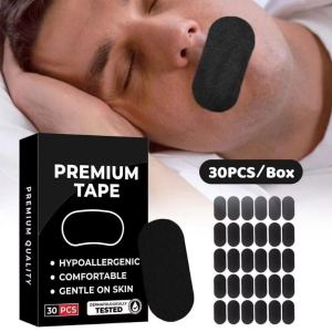30PCS/Box Mouth Tape for Sleep Anti Snoring Mouth Strips Allergenic Medical Grade Nose Breathing Strips Reduce Mouth Dryness