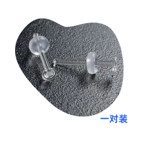 Hidden Ear Studs Glass Rods for Pierced Ears Student Special Non-allergic Silicone Pad Eco-friendly Fashion Jewelry Accessories