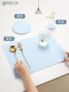 Simple Nordic Style Silicone Heat Resistant Dining Mat Anti-Scalding Pot Holder Cup Mat High Temperature Resistant Home Use
