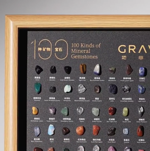 100 Natural Crystal Rough Stone Specimen Photo Frames | Desktop Ornaments | High-End Gifts | Home Decor Crystal Display Frames