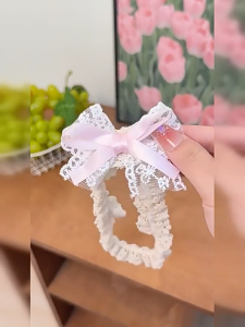 Headband Bayi Baby Headband Cute Lace Bow Hairband for Newborn Infant Girls Photo Props Birthday