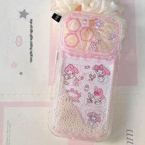 Sanrio | Ốp Điện Thoại iPhone 17/16/15 Pro Max Chống Sốc Họa Tiết Hoạt Hình Dễ Thương Chất Liệu Nhựa Bền Chống Bám Vân Tay - Kiểu Dáng Túi Kẹo