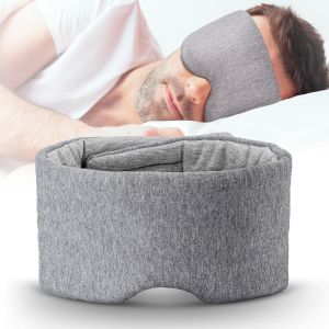 Cotton Sleep Eye Mask100% Blocking Light Sleeping Mask for Side SleeperSoft Zero Pressure Cooling Blackout Eye Masks for Sleep