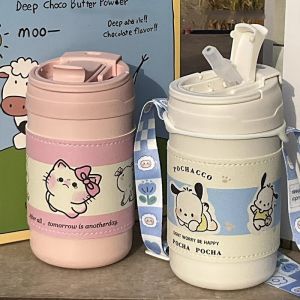 Cute Pachat Dog Thermal Cup Portable Water Bottle for Students Girls Cartoon 2023 New Kurokositsu Childrens Insulated Mug