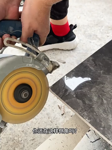 Tile Chamfering Device 45 Degree Precise Angle Cutting Guide Tool for Ceramic Marble Tile 24-Roller Design