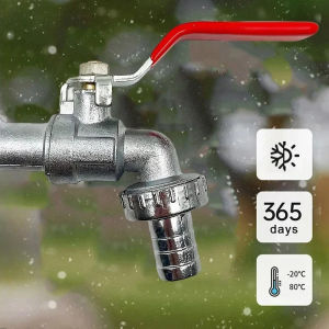 Single Control IBC Ton Bucket  Accessories Zinc Alloy Faucet 1/2-3/4 Inch Antifreeze Outdoor Garden Washing Machine Faucet