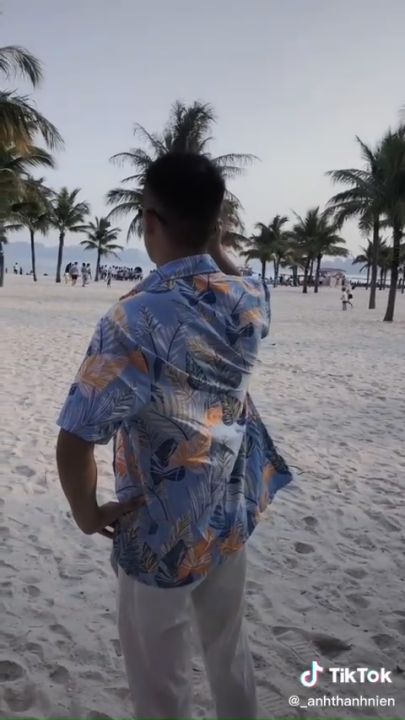 Áo Đi Biển Vải Mềm Thoáng Mát, Áo Sơ Mi Đi Biển, Đồ Đi Biển Nam Nữ, Set Đồ Đi Biển, Áo Nhóm Đi Biển