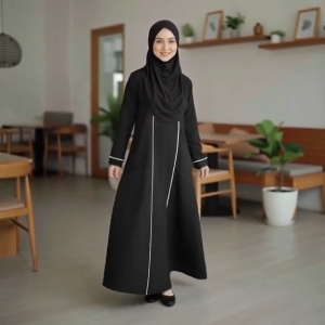 Gamis Abaya  Qiana Turki Remaja Wanita Kekinian Lebaran Terbaru
