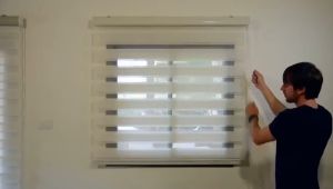 ListonX Korean Zebra Blinds | Modern Window Shades / Free Screws & Wall Plugs