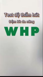 Tấm Đệm Lót WHP Underpad Siêu Thấm Hút Chống Trào Ngược Khử Mùi Hiệu Quả Size 60x90 cm (8 miếng/túi)