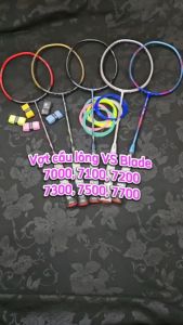 [Siêu Sale]Vợt cầu lông VS Blade 7000/7100/7200/7300/7500/7700 căng sẵn cước + túi + quấn cán