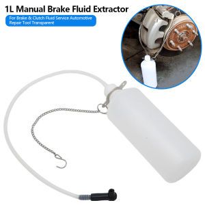 For Brake & Fluid Service Automotive Repair Tool Transparent 1L Manual Brake Fluid Extractor & Collection Bottle Hand Pump Tool