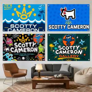 Brand S-Scotty Cameron Flags Home Yard & Garden Decor Banner - Indoor Outdoor Wall Hanging Flag