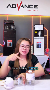 Chopper Minimalis CHP-03E Portable 350ml Gilingan Bumbu dan Daging USB Type C Blender Bumbu Dapur Cabe Dan Daging ~ BRO