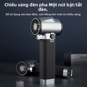Máy Sấy Quạt Turbo 750W Cho Ô Tô Quạt Gió Ô Tô 64MM Với Đèn Điều Khiển Tốc Độ Vô Cấp Và Tay Cầm Silicon