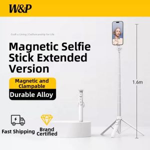 W&P | Travel-Friendly Magnetic Selfie Stick with 360 Rotation