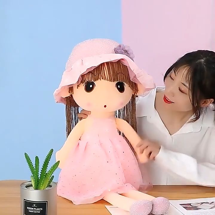 ĐỒ CHƠI BÚP BÊ NHỒI BÔNG BÚP BÊ CHIBI NHIỀU MÀU DỄ THƯƠNG CHO BÉ GÁI