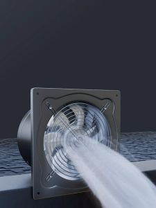 พัดลมระบายอากาศ หน้าเหลี่ยมหลังกลม พัดลมดูดอากาศ 46810นิ้ว สีดำ 220v 2600รอบหมุน/นาที มอเดอร์ทองแดงแท้ พัดลมดูดลม พัดลมดูดลม 4 ใบ - Lazada