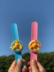 BabyCare Slap Wear Watch UFO Gyro Flying Saucer Toy Multifunctional Bracelet Wristband Fidget Spinner Watch for Outdoor - 6354