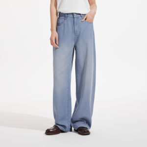 Hotwind | Elastic Waist Straight Leg Jeans