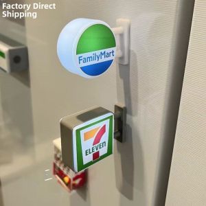 Creative Light-Up Fridge Magnet Convenience Store Signboard Model with Lamp Toy Night Light Contemporary Plastic Material