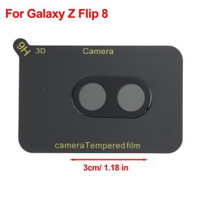 Black Tempered Glass Camera Protector for Samsung Galaxy Z Fold 8 Ultra/8 Flip 8 98% Ultra Clarity AR+AF Full Coverage Lens Film