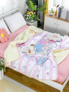 Cartoon Summer Blanket Young Adult Heart Girl Sanrio Gemini Summer Air Conditioning Duvet For Home Nap Can Be Wash Folded