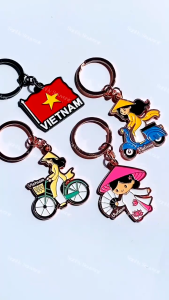 Móc khóa kim loại lưu niệm Việt Nam