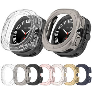 Matte Watch Cover For Samsung Galaxy Watch Ultra Case Watch 7 Ultra 47mm PC All Around Shell Protective Bumper Cases Accessories