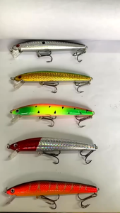 Bite 10cm/8.5g Floating Minnow Fishing bait set Throw Lure Hard Bait 3D Eyes Fishing bait set