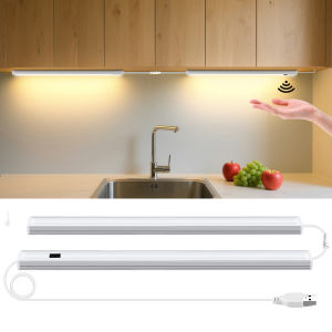 Hand Sweep Motion Switch LED Lights USB Night Lights 30cm 40cm 50cm Aluminum Tube Bar Light Under Cabinet Lamp For Kitchen Decor