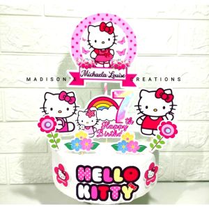 Hello Kitty Princess Cake Topper (High-quality Personalize Ready-to-use)