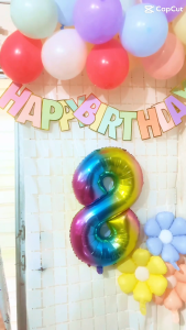 32inch Gradient Rainbow color Number 0-9 Foil balloons birthday balloons wedding party anniversary balloons decor decoration balloons