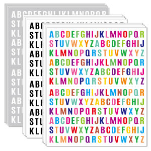 2Sheets 26 Alphabet A-Z Planner Stickers Waterproof Colorful Creative DIY PVC Letter Sticker For Kids Cup Laptop DIY Scrapbook