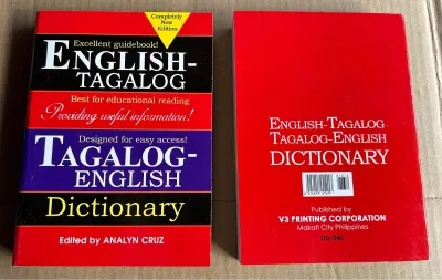 Eng/Tag-Tag/Eng Dictionary 480pages ( JUMBO DICT )