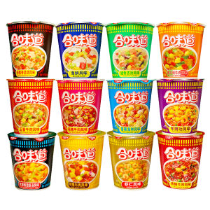 Nissin Cup Noodles 12 Cups Instant Soup Snack Bucket Pack Hunger Suppressing Quick Meal Convenient Noodles Late Night Snack