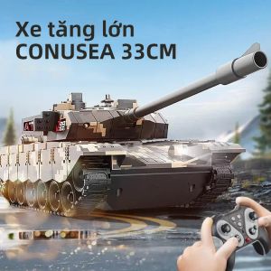 Xe Tăng Điều Khiển Từ Xa 33CM Mô Hình Xe Leo Núi Chiến Đấu Điện Tử Dành Cho Bé Trai Sẵn Sàng Chiến Đấu Quà Tặng Xe Tăng Chiến Đấu Với Điều Khiển 4 Kênh